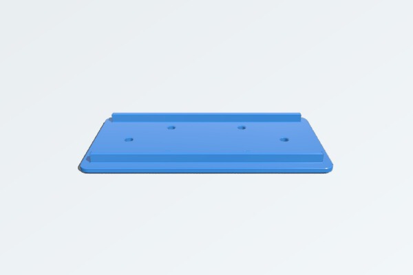 Flat, reinforced furniture_desk connector | 3d print model