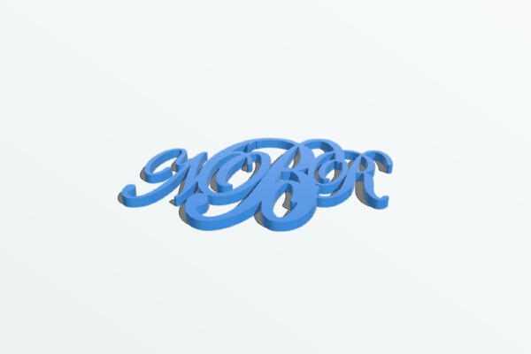 Monogram For my Girlfriend | 3d print model