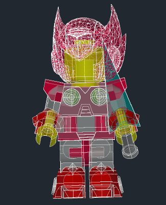 Megaman Zero Lego | 3d print model