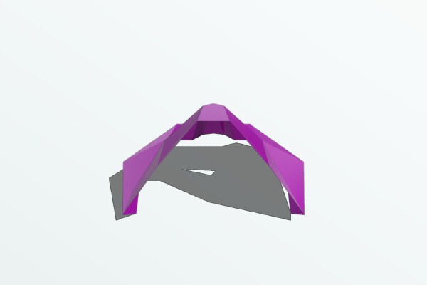 Low poly bear face | 3d print model