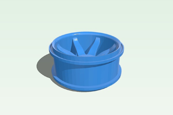 1:8th Scale Nitro Car wheel | 3d print model