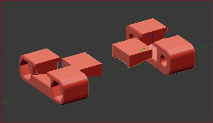 belt tensioner, inline and to use without cutting the beld. | 3d print model