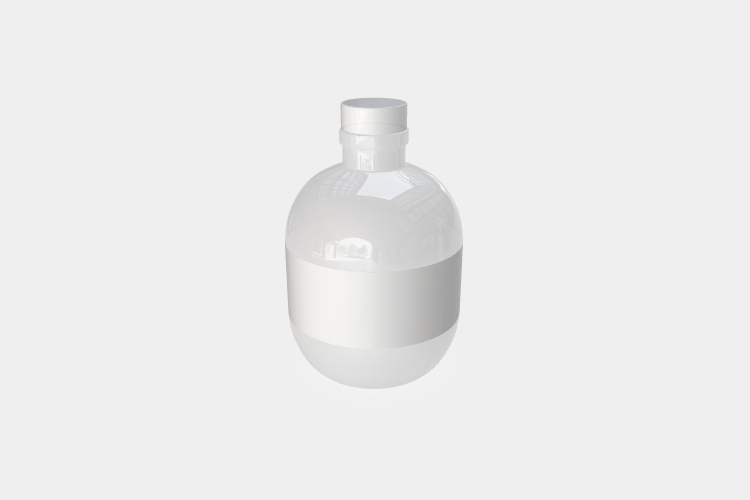 Glass Empty Juice Bottle Mockup