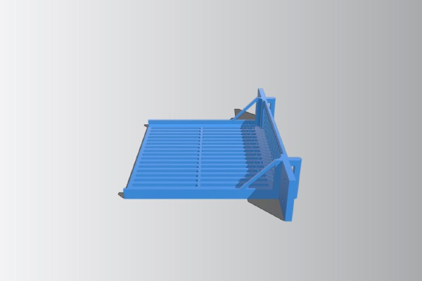 6 inch rack empty tray | 3d print model