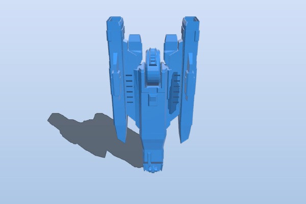Ship space bomber | 3d print model