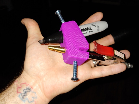 Blowgun Adapter for Marker_Pen Airbrush | 3d print model