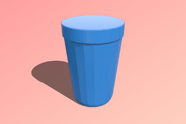faceted glass from Mukhina | 3d print model