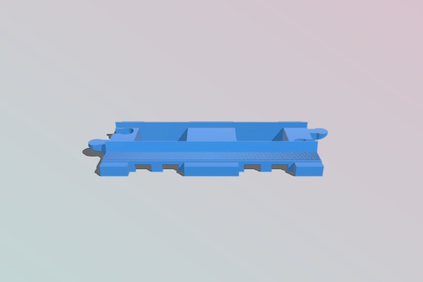 Duplo straight train track rails. | 3d print model