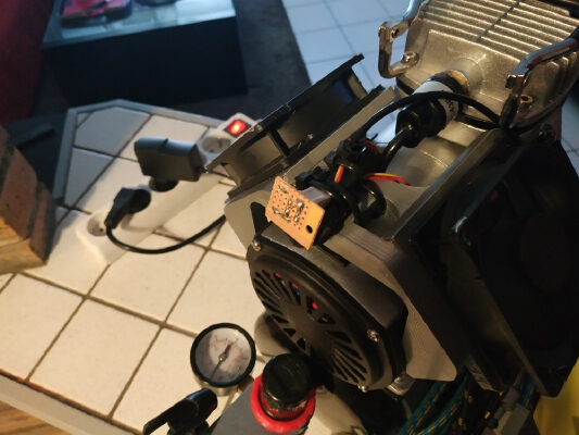 support de ventilateur pour compresseur aerographe airbrush | 3d print model