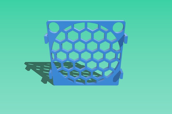 Clip on fan cover for 40mm noctua fans | 3d print model