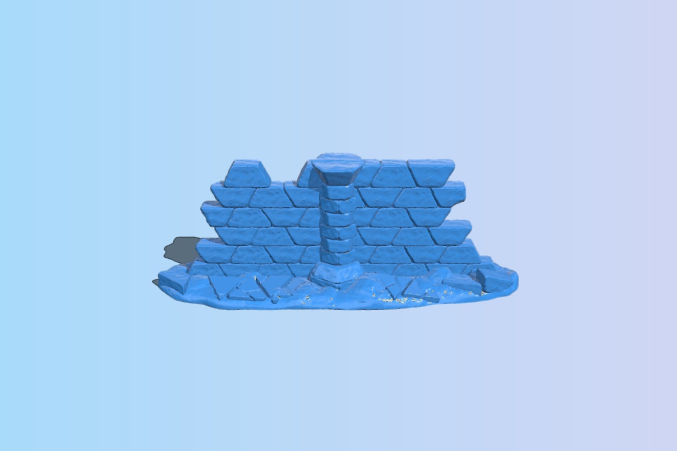 Ancient ruins of TIKAWA (ruined wall)