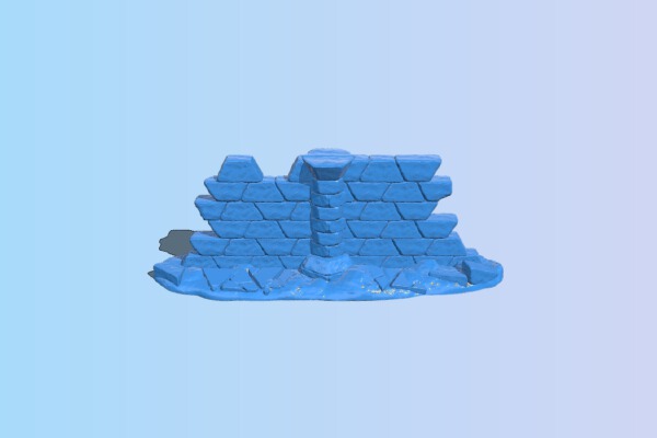 Ancient ruins of TIKAWA (ruined wall) | 3d print model