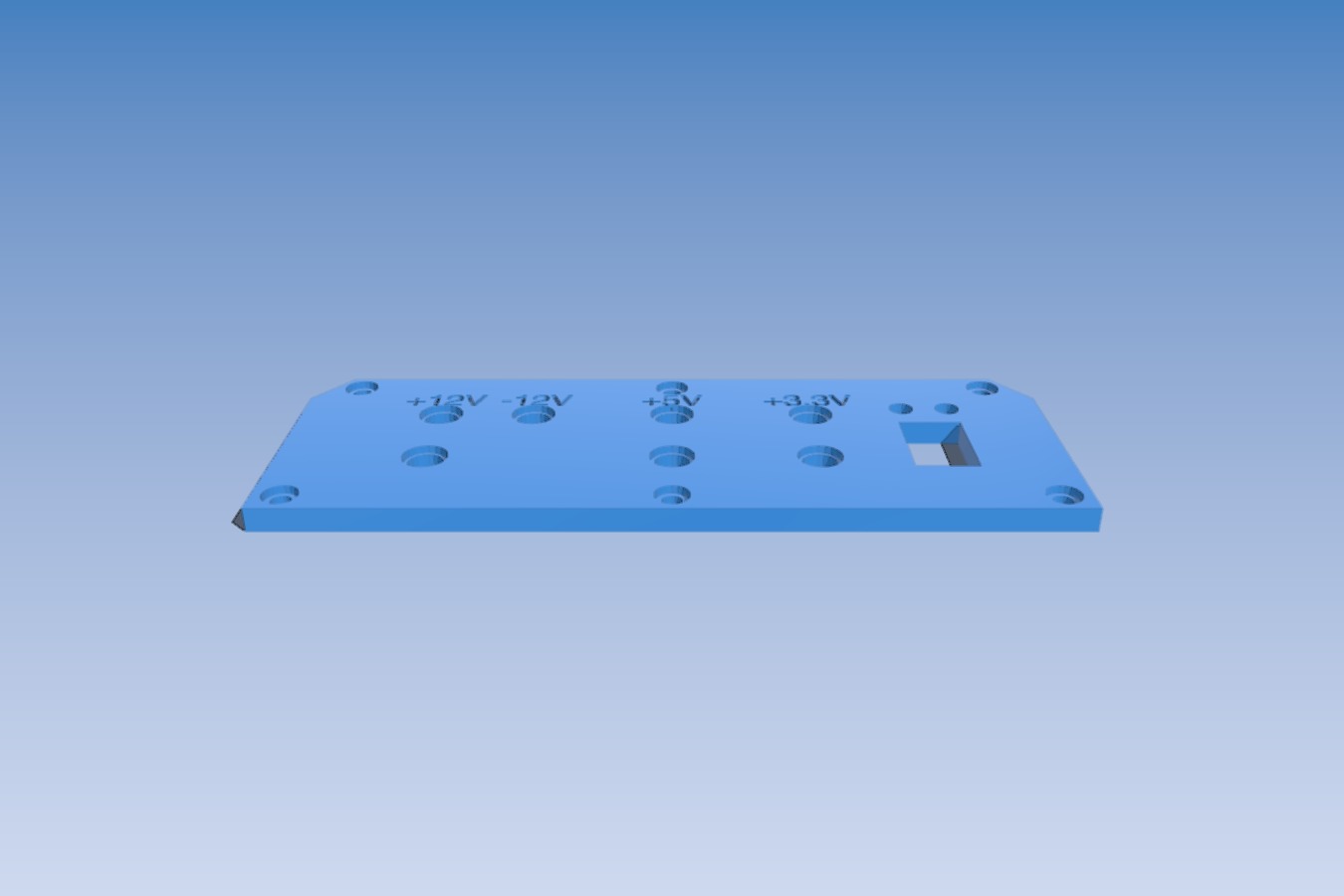 Another Front Panel for Lab ATX power supply skeleton case