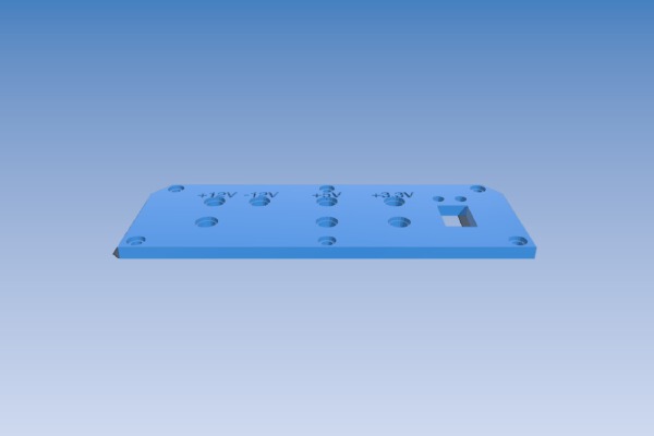 Another Front Panel for Lab ATX power supply skeleton case | 3d print model