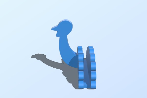 Turkey napkin holder | 3d print model