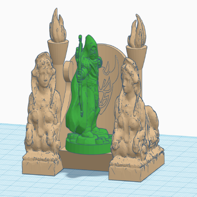 Sphinx Throne (Devil_Angel) for 28mm gaming | 3d print model