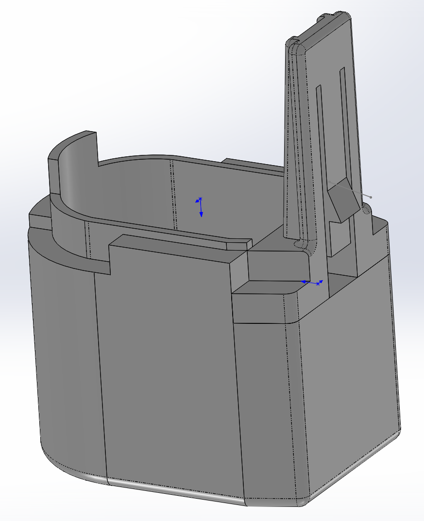 Extended Grip Cap for Krytac Vector
