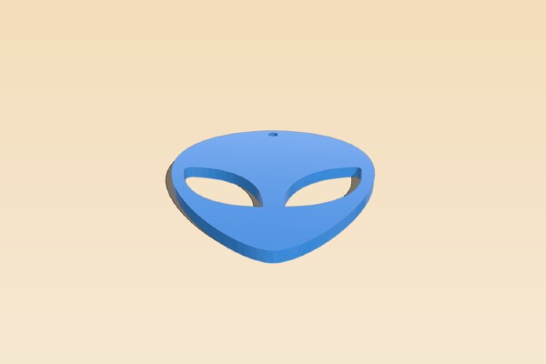 Alien pendant | 3d print model