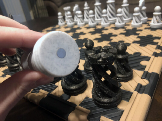 Magnet Adaptation for Spiral Chess  _ Puzzle Board | 3d print model