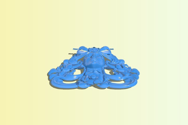 Pattern of girl face | 3d print model
