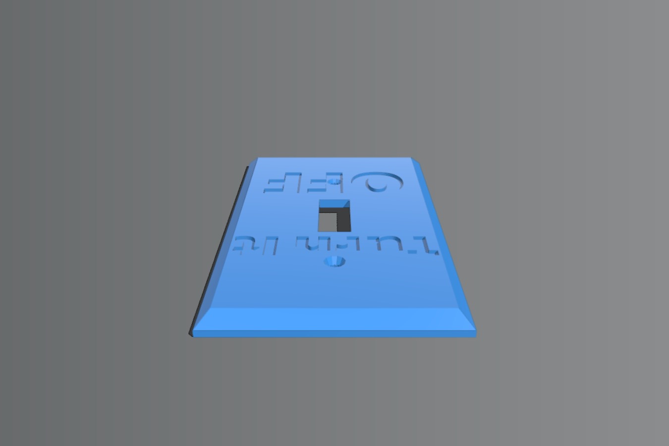 Turn It OFF Light Switch Cover Files to download and to 3D print