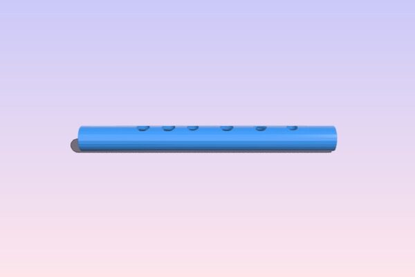 Asian Flute or Folk flute. | 3d print model