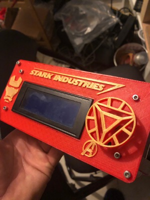 LCD plate Iron-man | 3d print model