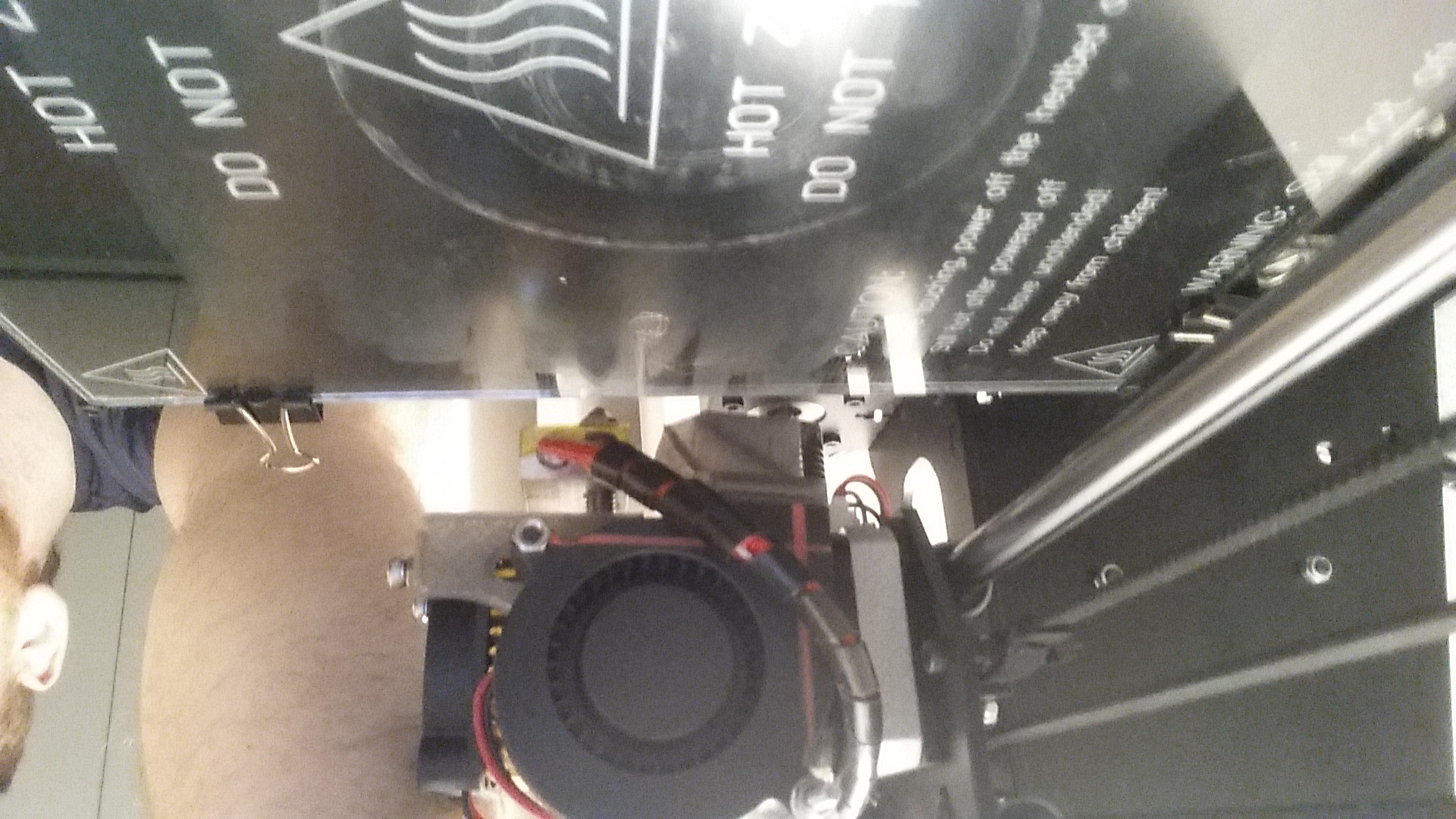 Makerbot i3Pro print cooling fan.  Geeetech MK8 extruder, blower fan setup.