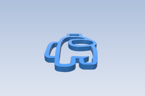 Among Us keychain | 3d print model