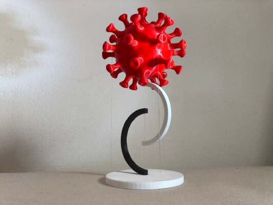Floating Virus | 3d print model