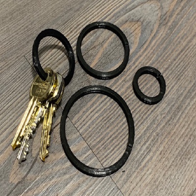 brock split ring for keys | 3d print model