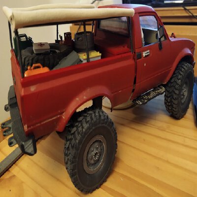 WPL C24 soft top frame with roof rack | 3d print model