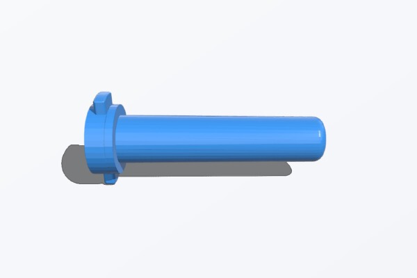 Airsoft Spring guide for an eliteforce cqb m4 with a hex wrench hole and hole for screw | 3d print model