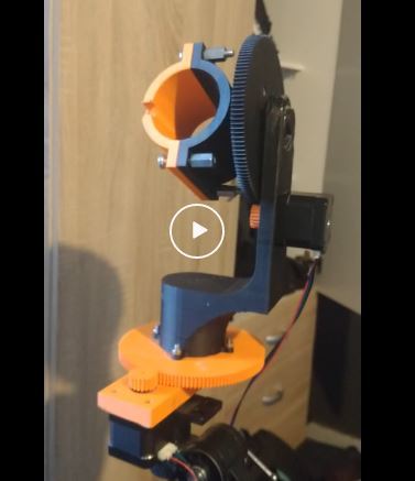 prototype go to telescope mount
