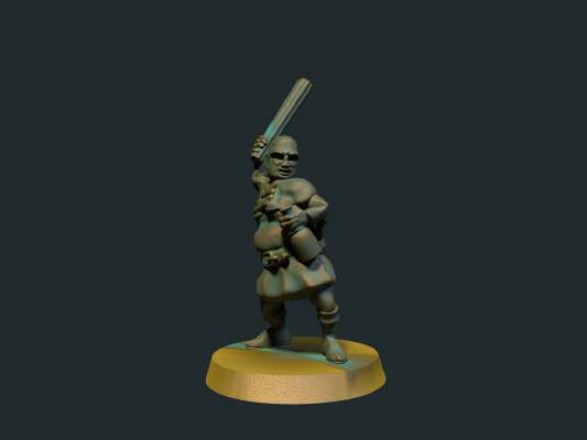 Thug _ Bandit 28mm (No supports) | 3d print model