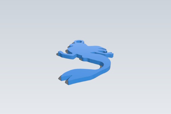 Little mermaid pendant | 3d print model