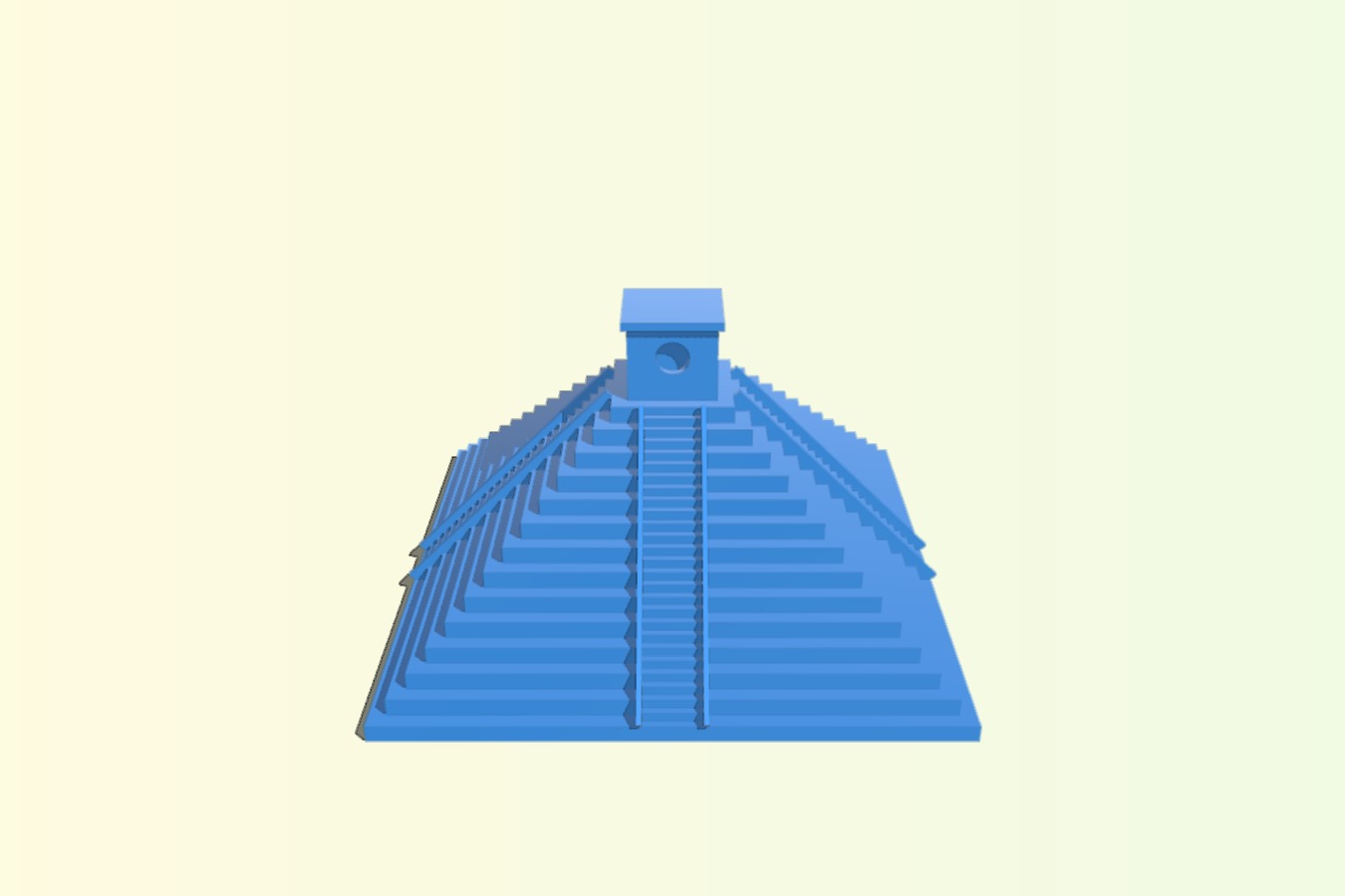 Pyramid of the maya – house
