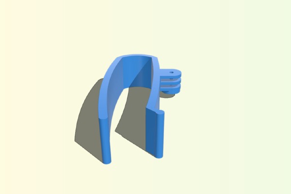 GoPro-SJ4000 Sun visor Clipon | 3d print model