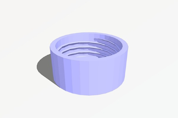 SodaStream bottle cap with rubber insert | 3d print model