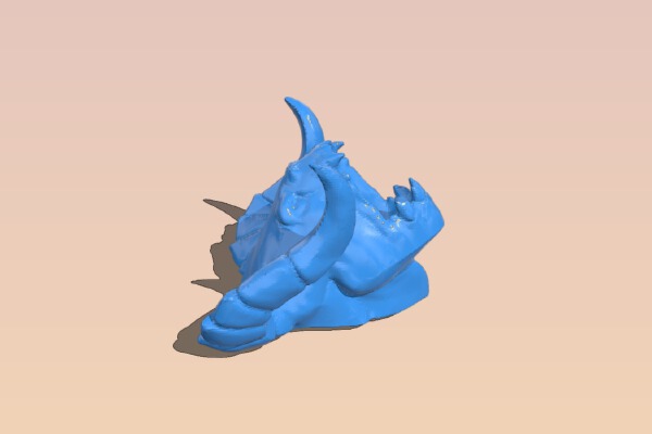 Fallout Deathclaw Head - Mesh Corrected, Optimized | 3d print model