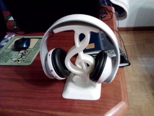 headphones support, Soporte para los cascos | 3d print model