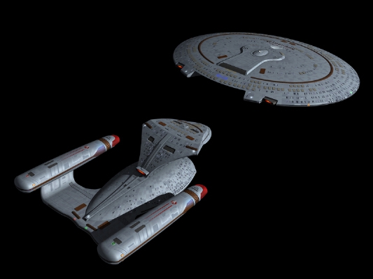 Star Trek - The Next Generation Galaxy Class Enterprise NCC-1701-D Seperable | 3d print model