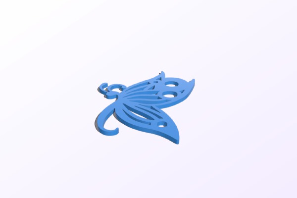 Butterfly Charms For 4g Single Flare Metal Plugs | 3d print model