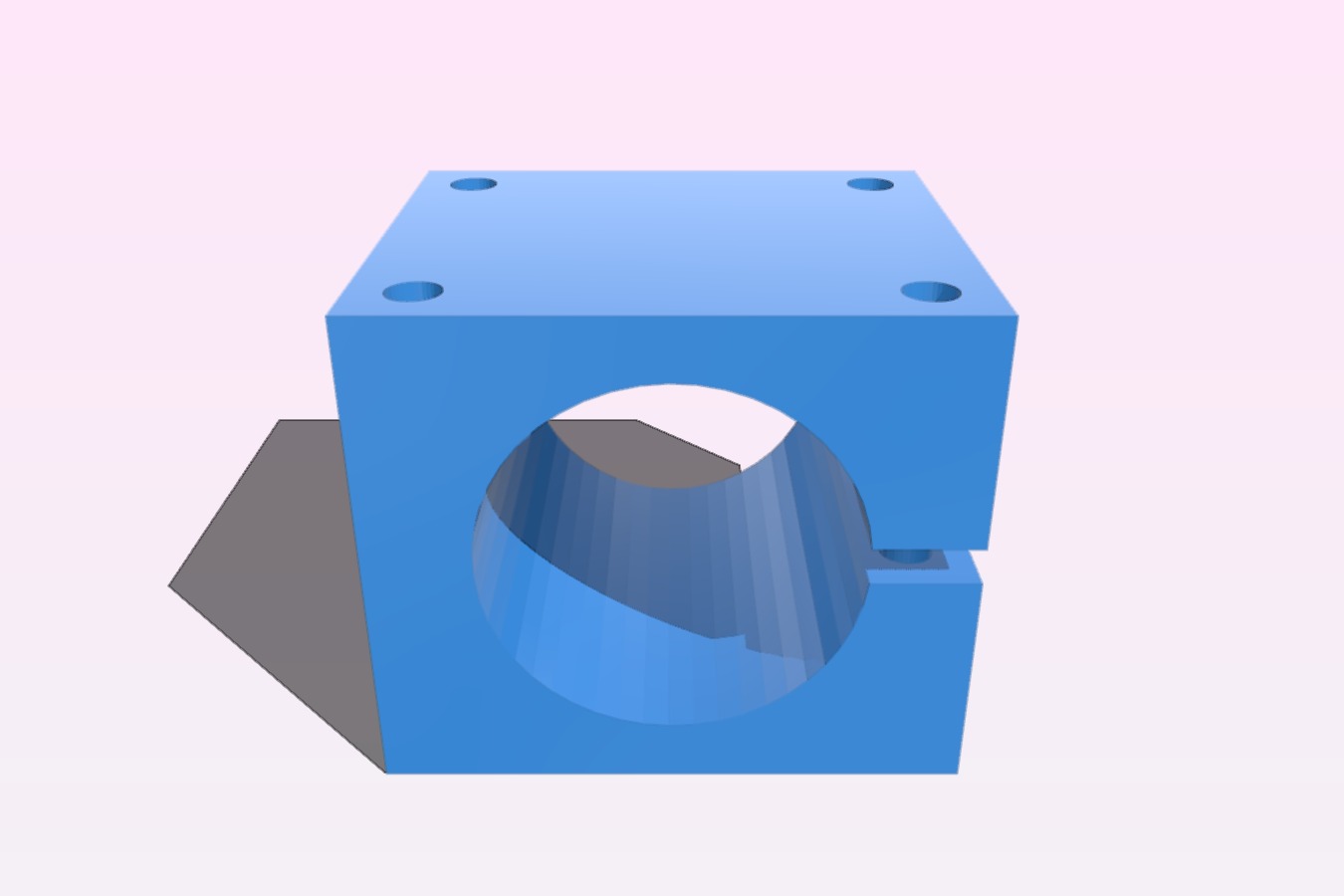 Spindle mount block for SRM-20 CNC milling machine