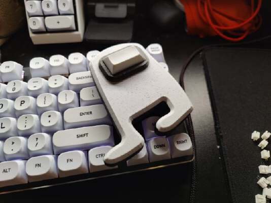 Amogus MX Fidget Clicker | 3d print model