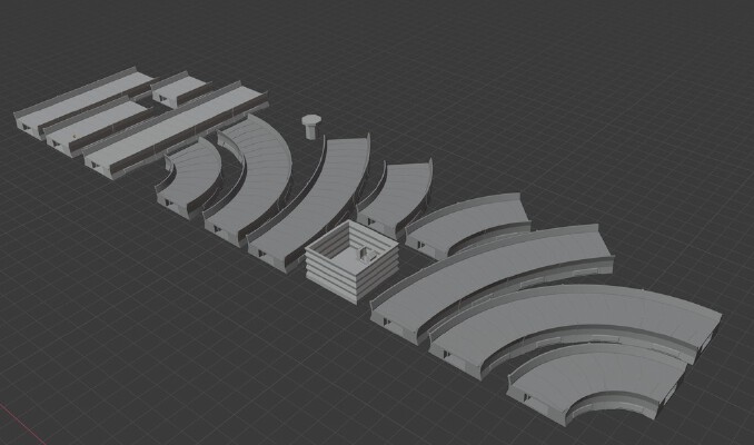 28mm Scale Conveyor Belts | 3d print model