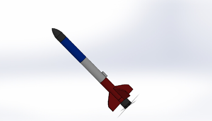 Threaded Rocket w_ Interchangable parts | 3d print model