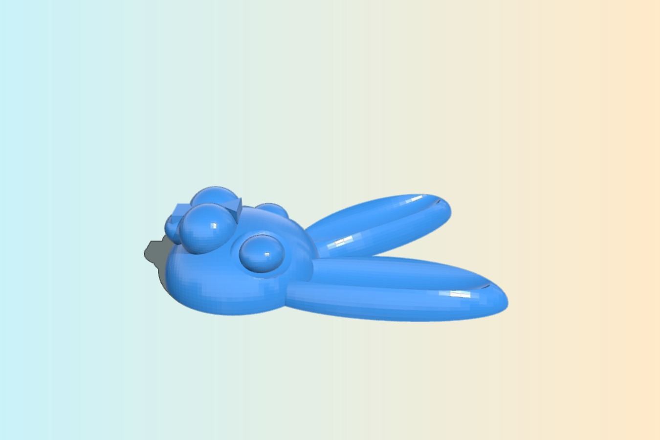 bunny face cookie