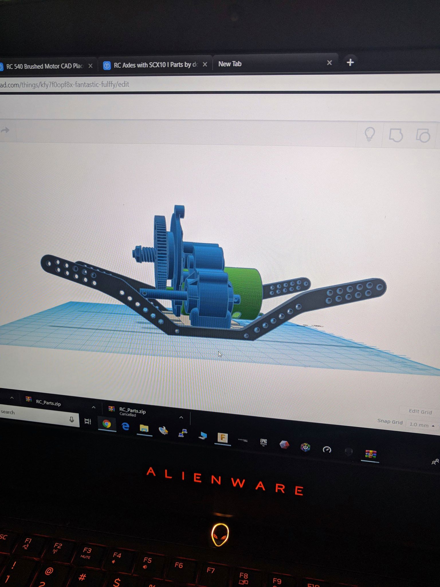 2.2 crawler chassis and skid plate