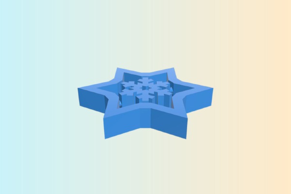 Gyroscopic Snowflake | 3d print model